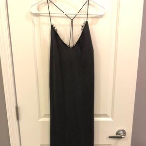 Beautiful charcoal slip dress